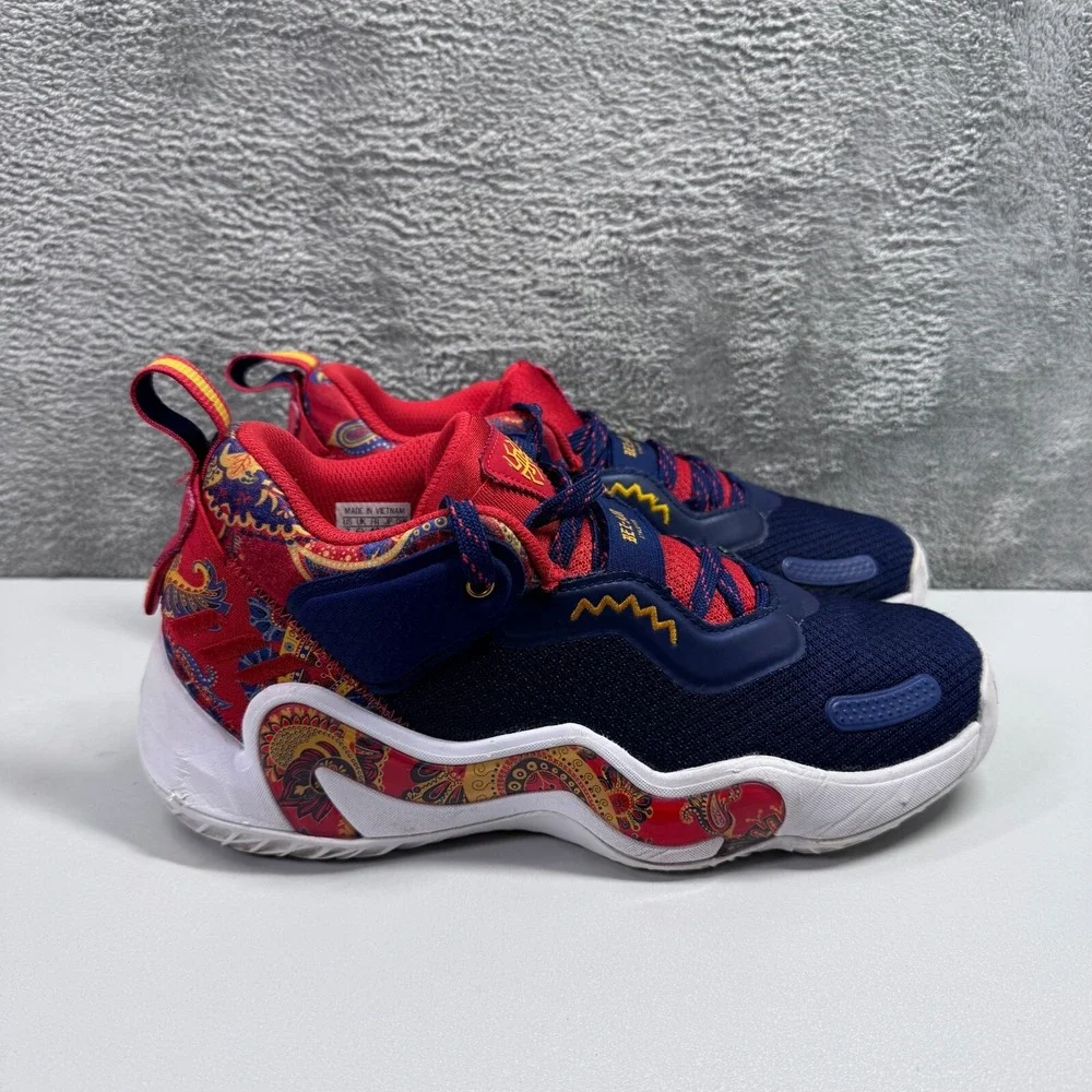 Adidas DON Issue 3 J Bel-Air Dark Blue Red Youth Sneakers GZ5513 Mens 7
